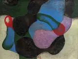 Karel Vaca, Divertimento II, 1980, oil on hardboard