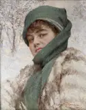 Vlaho Bukovac, Portrait of a lady