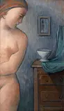 Jiří Remo Jelínek, Girl's shower, 1920s, oil on canvas