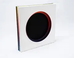 Jan Kaláb, Rainbow circle 1, 2018, acrylic on cutted canvases