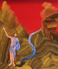 Šárka Koudelová, Nerve, 2017, oil on canvas