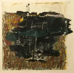 Adriena Šimotová, Abstraction, 1963, monotyp na papíře
