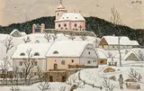 Josef Lada, Winter, 1944, gouache on cardboard