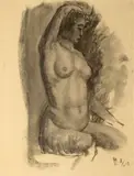 František Drtikol, Sitting Nude