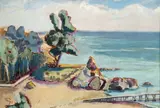 Bedřich Feigl, Seascape, 30. léta 20. století, oil on canvas