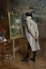 Vojtěch Bartoněk, Art Collector, around 1886, oil on canvas