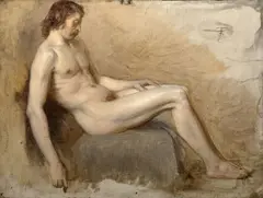 František Ženíšek, Male Nude, 1890s, oil on canvas