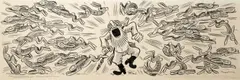 Ondřej Sekora, Christmas Eve of Hofmann, 1931, ink on paper