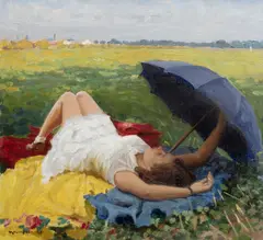 Teodor Jozef Mousson, Summer Afteroon, 1931, oil on canvas