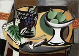 Emil Filla, Still Life with Bowl and Pipe
