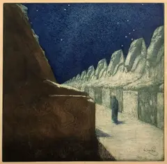 František Kupka, Path of Silence, 1903, coloured aquatint on paper