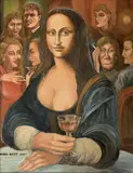 Karel Gott, Mona Lisa, 2001, oil on canvas