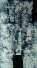 Mikuláš Medek, Too Much Alcohol II (Vodka), 1965, mixed technique (oil, email) on canvas
