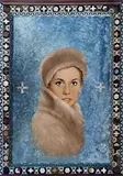 Jaroslav Vožniak, Icon - Catherine Deneuve, 1967–1968, oil on wood