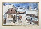 Josef Lada, Christmas Mood, 1933, gouache on paper