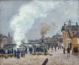 Armand Guillaumin, Riverbank in Paris, 1874, oil on canvas