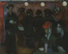 In a Café by Karel Černý, 1936, oil on canvas, sold Dec 2019