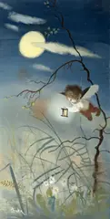 Jiří Trnka, Firefly, 1960s, gouache on cardboard