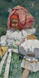 Joža Uprka, Girl in Folk Costume