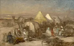 Jaroslav Čermák, Bedouins, 1875–1878, oil on canvas