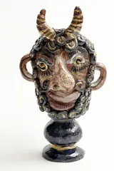 Jan Kutálek, Bakchus, 1975, glazed ceramics