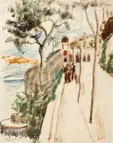 Georges Kars, Monte Carlo, 1923, mixed technique (pencil, pastel) on paper