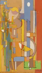 Bohumír Matal, Summer Day on Prudká, 1973, oil on wood