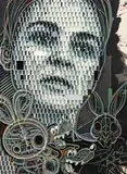 Ivana Štenclová, Bunny Girl, 2019, komb. tech. (laser cut, akryl) na překližce