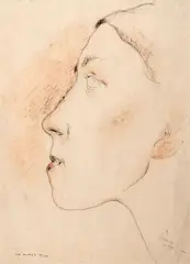 Josef Šíma, The Mutty's Teddy, 1932, mixed media (charcoal, ink) on paper