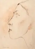 Josef Šíma, The Mutty's Teddy, 1932, mixed media (charcoal, ink) on paper
