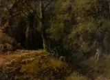 August Piepenhagen, Stream by a Forest Path