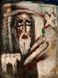 Old Testament Noe by Josef Jira, 1979–1982, oil on canvas, sold Nov 2020