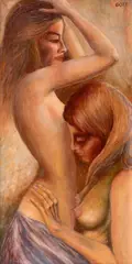 Karel Gott, Time for Tenderness, 1973, oil on canvas
