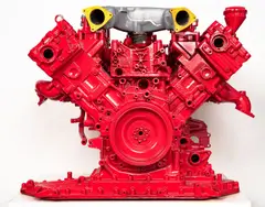 Theodor Pištěk, Red Head, 2019, mixed media (metal, lacquer)