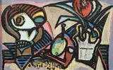 Emil Filla, Still Life with a Skull and a Tulip