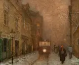 Jakub Schikaneder, Tram in a Prague Street