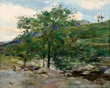 Frédéric Bazille, Valley in Fontainebleau Forest, 1865, oil on canvas