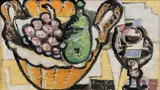 Emil Filla, Still Life with Bowl, Fruit and a Glass, 1949, oil on canvas