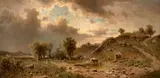 Adolf Chwala, Landscape after a Storm, 1890s, oil on canvas