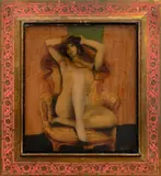 Teodor Rotrekl, Curls, 1971, mixed media (oil, epoxy, resin) on hardboard