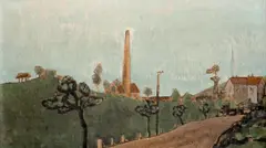 František Gross, Klíma´s Brickyard, 1947, oil on cardboard