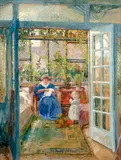 Oldřich Blažíček, On the Porch