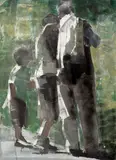 Zbyněk Sedlecký, Spectators I, 2014, acrylic on canvas