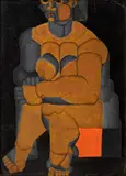 Miloslav Chlupáč, Nude, 1942, oil on cardboard