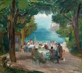 Oldřich Blažíček, Evening on the Terrace by the Sea