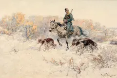 Jaroslav Věšín, Winter Ride, 1906, oil on canvas