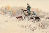 Jaroslav Věšín, Winter Ride, 1906, oil on canvas
