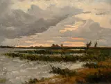 Antonín Chittussi, Landscape with a Red Sky