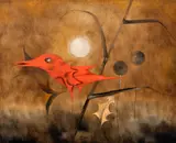 Ota Janeček, Fairy Bird, 1981, oil on canvas