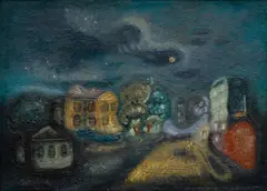Zdeněk Sklenář, Benefaction of the Night, 1939, oil on canvas